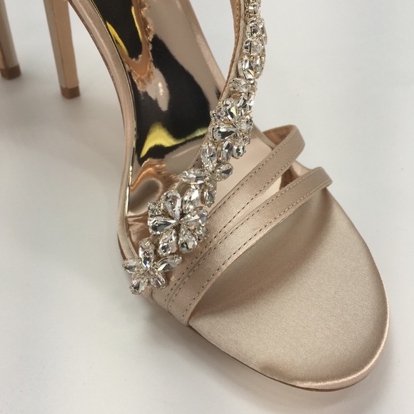 Badgley Mischka Voletta Satin Dress Heel Size 6M - Picture 10 of 13